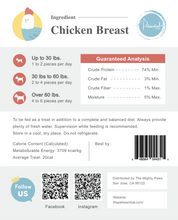 Load image into Gallery viewer, Freeze Dried Whole Chicken Breast