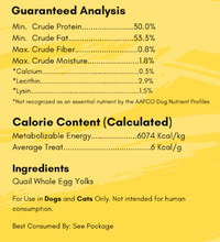 Load image into Gallery viewer, Freeze Dried Quail Egg Yolks Pet Treat